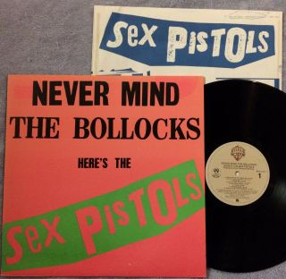 Sex Pistols Never Mind Bollocks Us Lp 1977 W/blue Inner Bsk 4137 John Lydon Pil