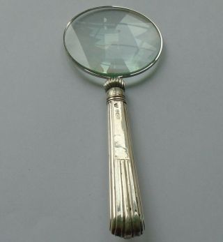 William Hutton & Son HM Silver Handle Magnifying Glass Sheffield 1905 3