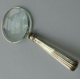 William Hutton & Son HM Silver Handle Magnifying Glass Sheffield 1905 5