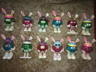12 M&m Mini Easter Candy Dispensers - Vintage Early 2000’s.
