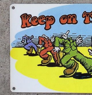R.  Robert Crumb Keep on Truckin ' Mr.  Natural Comics Vintage Poster Metal Sign 3