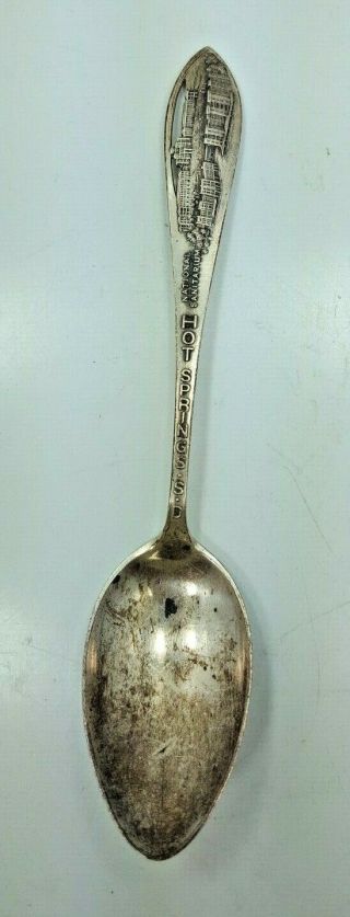 3 Vintage Sterling Silver Souvenir Spoons - Denver,  SD,  Alabama 5