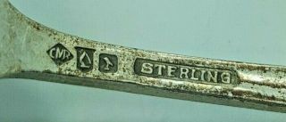 3 Vintage Sterling Silver Souvenir Spoons - Denver,  SD,  Alabama 7