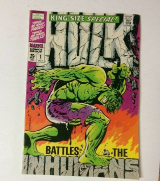 Incredible Hulk 1 Annual Silver Age Marvel Comics Book King Size Steranko