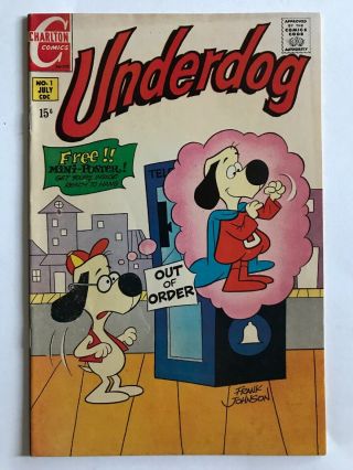 Underdog 1 — Charlton Comics 1970 — Vf/nm