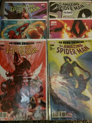 The Spider - Man 798 & 799 1st Prints Go Down Swinging Red Goblin,  Variants