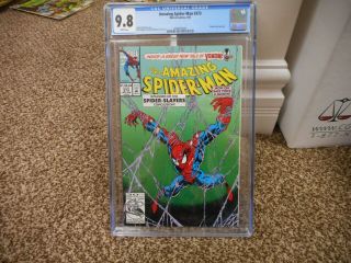 Spiderman 373 Cgc 9.  8 Great Cover Marvel 1993 Venom White Pgs Movie