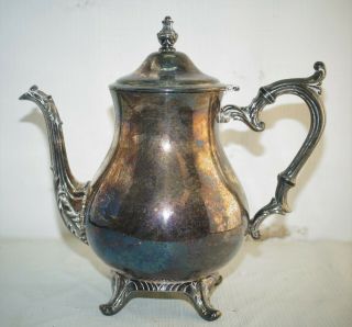 Vintage Wm Rogers Silverplate Teapot Tea Pot