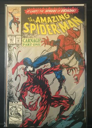 SPIDER - MAN 360,  361,  362,  363 2ND PRINT Silver 1st CARNAGE NM 3
