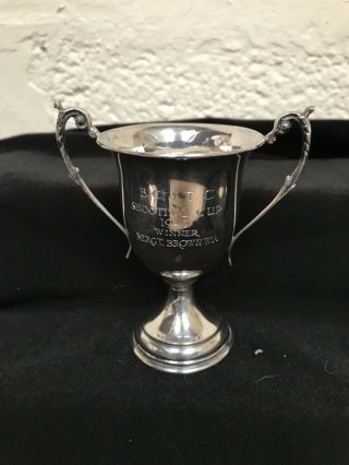 Solid Silver Shooting Trophy Won By Sergt Brown Wa 1943— - 58g Not Scrap