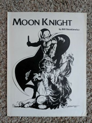 Moon Knight 1981 Portfolio Bill Sienkiewicz - Very Rare - Signed,  89 Of 1500
