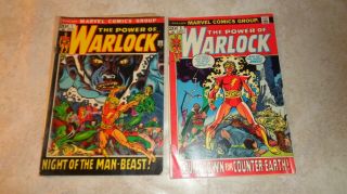 The Power Of Warlock 1 - 2 Marvel (1972) Comic Book
