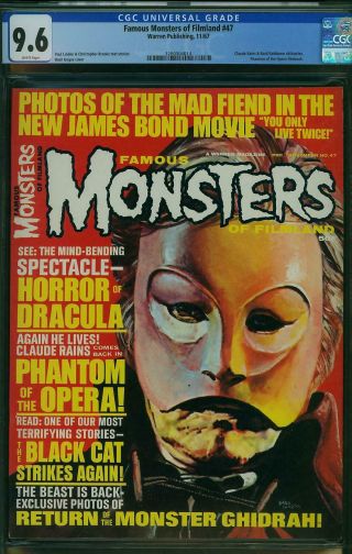 Famous Monsters Of Filmland 47 Cgc 9.  6 White Pages 1967