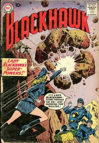 Blackhawk - 1960 Comic Book 151 - Lady Blackhawk Gets Powers,