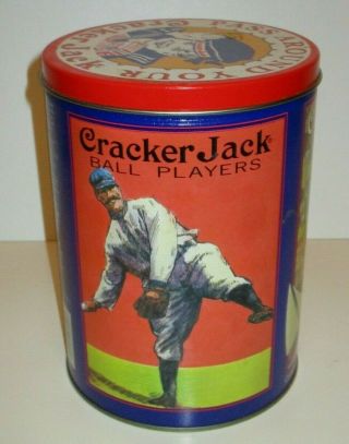 Retro Cracker Jack Popcorn Snack Tin 1992 Limited Edition 3rd In Series Empty