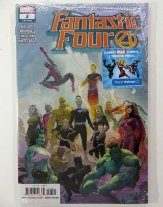 Marvel Fantastic Four 3 Walmart 3 - Pack W/3 Comics Ships