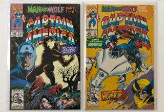 Captain America 402 - 407 [man And Wolf 1 - 6] Set Vf/nm Mo8 - 148