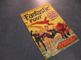 Facsimile Reprint Covers Only To Fantastic Four 4 1st Silver Age Sub - Mariner