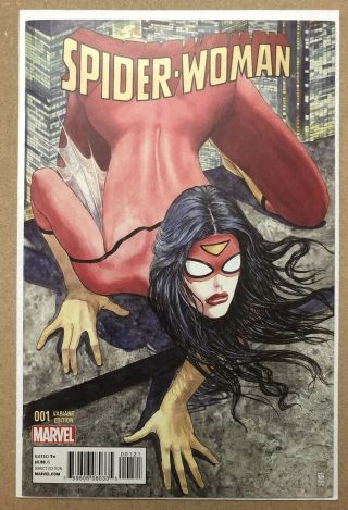 Spider Woman 1 Milo Manara 1:50 Variant - 9.  0 (vf/nm) Marvel 2015