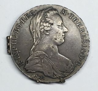 Austria 1780 Maria Teresa Silver Coin Picture Frame