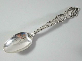 Wallace Sterling Silver Souvenir Spoon - Month Of January / Zodiac Sign - 5 7/8 "
