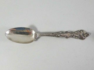 Wallace Sterling Silver Souvenir Spoon - Month Of September Zodiac Sign - 5 7/8 "