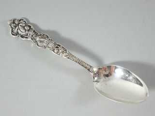 Wallace Sterling Silver Souvenir Spoon - Month Of October Zodiac Sign - 5 7/8 "