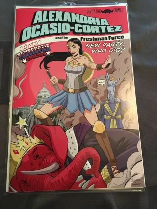 Alexandria Ocasio - Cortez Freshman Force Wonder Woman Convention Comic Aoc Nm
