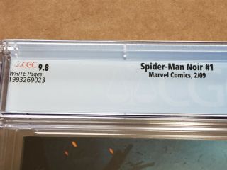 Spider - man Noir 1 CGC 9.  8 Cover A 1st Spider - Man Noir Into Spiderverse Movie ASM 5