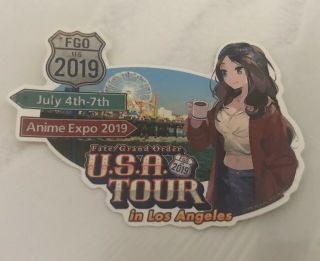 Anime Expo Ax 19 2019 Fate/grand Order Duel Usa Tour Da Vinci Sticker
