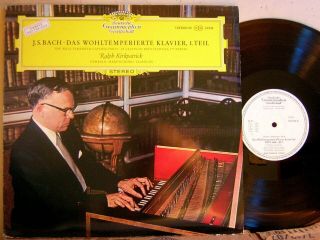 Dgg 138 844/45 Ralph Kirkpatrick Js Bach Well - Tempered Klavier 2lp Promo 7/65 Nm