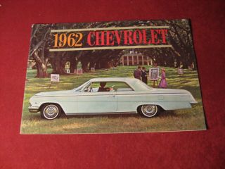 1962 Chevy Impala Big Brochure Sales Showroom Dealership Old Vintage Booklet