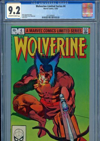 Wolverine Limited Series 4 (marvel 1982) Cgc Certified 9.  2