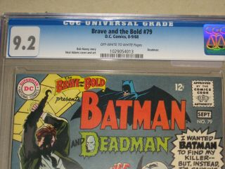 BRAVE AND THE BOLD 79 BATMAN DEADMAN (DC COMICS 1968) NEAL ADAMS ART CGC 9.  2 3