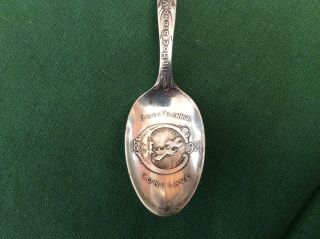 Vintage Sterling Silver Souvenir Spoon Knights Templar 1892 2