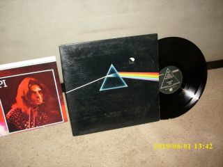 Pink Floyd Dark Side Of The Moon Vg,  With Poster