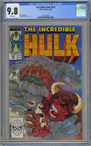 Incredible Hulk 341 Cgc 9.  8 Nm/mt Wp Marvel Comics 1988 Todd Mcfarlane Art Rare