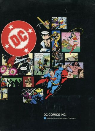 Rare 1980s Dc Comics Promotional Brochure: Batman,  Superman,  Wonder Woman,  More