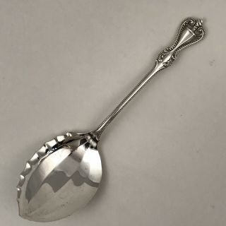 5.  75 " Antique Towle Old Colonial Sterling Silver Scalloped Edge Serving Spoon