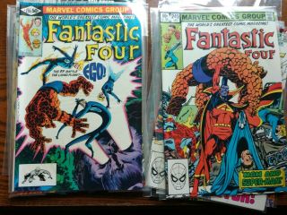 9 Fantastic Four Comics 235 - 238,  249,  250,  252,  254 Nm