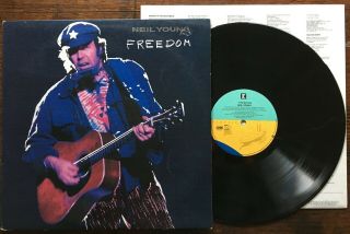 Neil Young - Freedom Lp Australian Press,  Insert Indie Pearl Jam