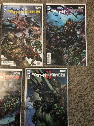 DC IDW Comics Batman Teenage Mutant Ninja Turtles II 1 2 3 4 6 - NM 3