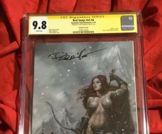 CGC SS 9.  8 RED SONJA 4 VIRGIN EXCLUSIVE VARIANT SIGNED BY LUCIO PARRILLO 2