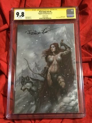 CGC SS 9.  8 RED SONJA 4 VIRGIN EXCLUSIVE VARIANT SIGNED BY LUCIO PARRILLO 3