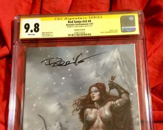 CGC SS 9.  8 RED SONJA 4 VIRGIN EXCLUSIVE VARIANT SIGNED BY LUCIO PARRILLO 6