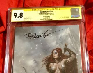 CGC SS 9.  8 RED SONJA 4 VIRGIN EXCLUSIVE VARIANT SIGNED BY LUCIO PARRILLO 8