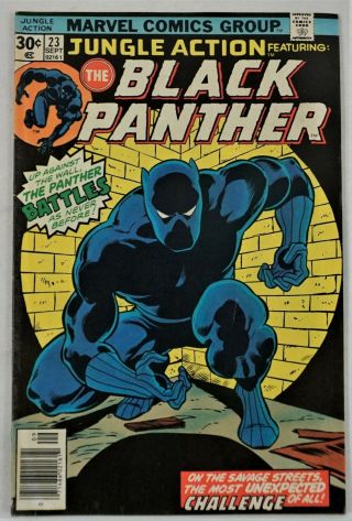 Jungle Action 23 Fn,  The Black Panther Marvel Comics September 1976