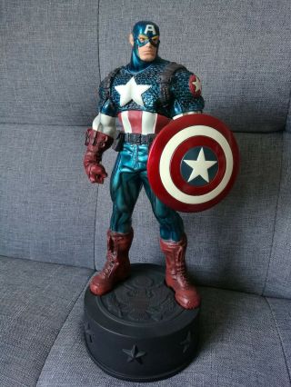 Bowen Designs Ultimate Captain America Painted Statue (metallic)