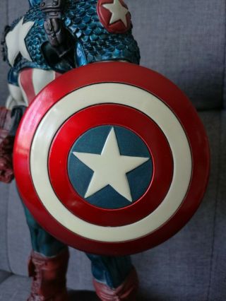 Bowen Designs Ultimate Captain America Painted Statue (Metallic) 6