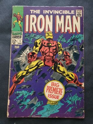 Iron Man 1 Vg Book Huge Key